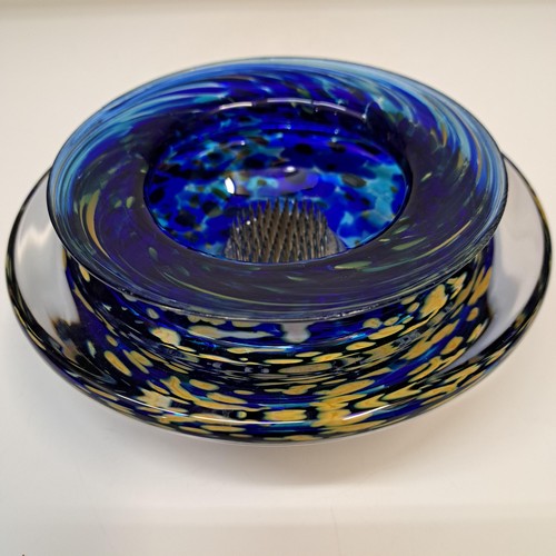GBG-042 Ikebana Bowl Blue $125 at Hunter Wolff Gallery